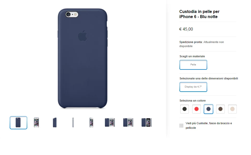 custodia pelle iphone 6
